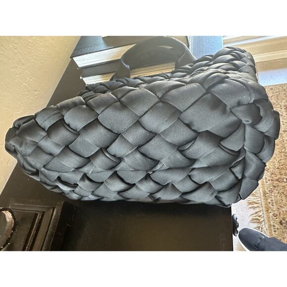 BCBG Small Neoprene Woven Tote Handbag Crossbody BLACK $178.00 - Picture 13 of 14